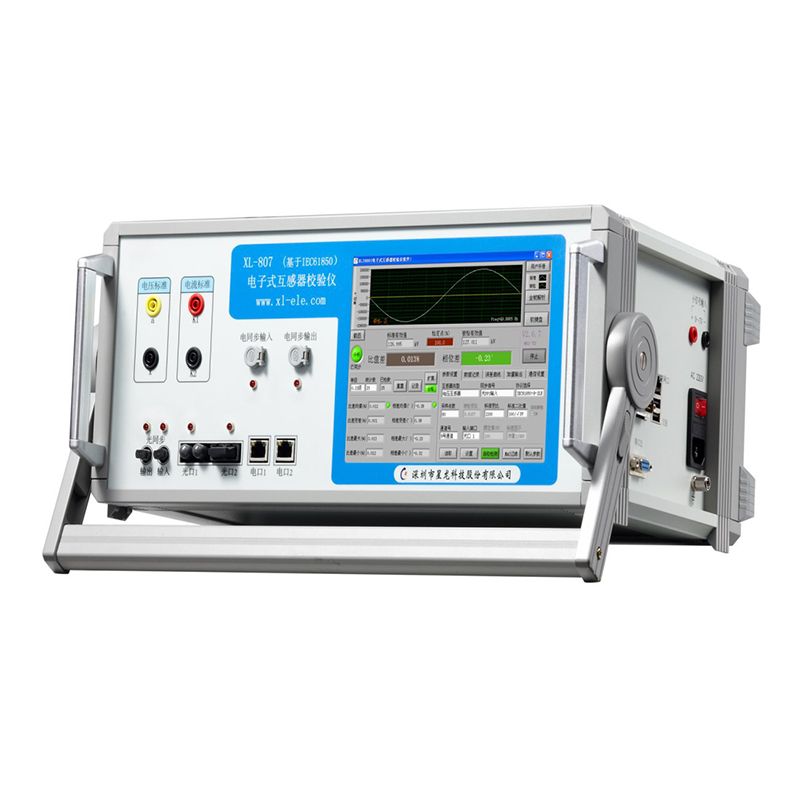 Can the Electronic Transformer Calibrator communicate with other devices?