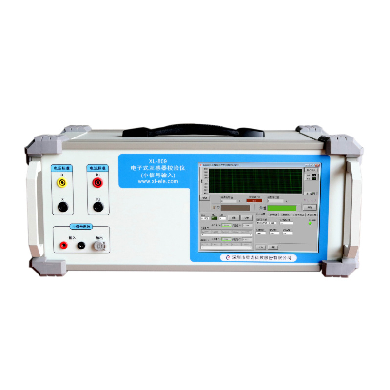 How does a transformer calibrator reduce power consumption to improve test efficiency?